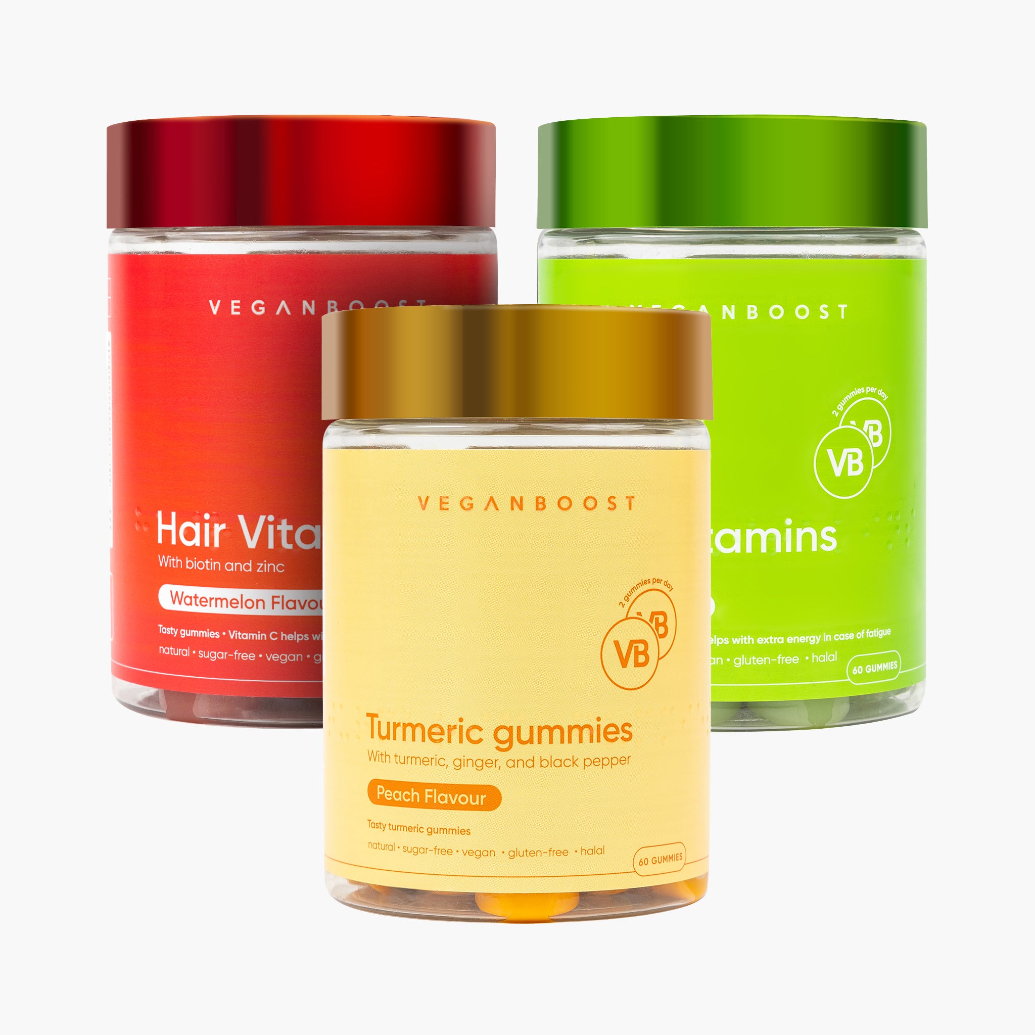 Veganboost 3-pack (Apple + Watermelon + Turmeric)