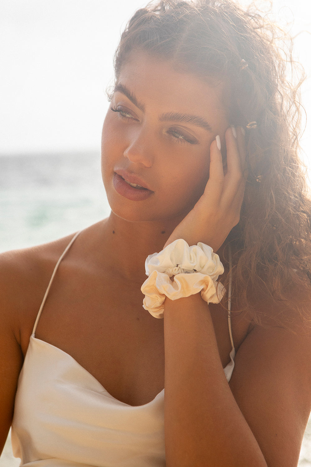 Satin Scrunchies 3 Small 3 Big Sizes