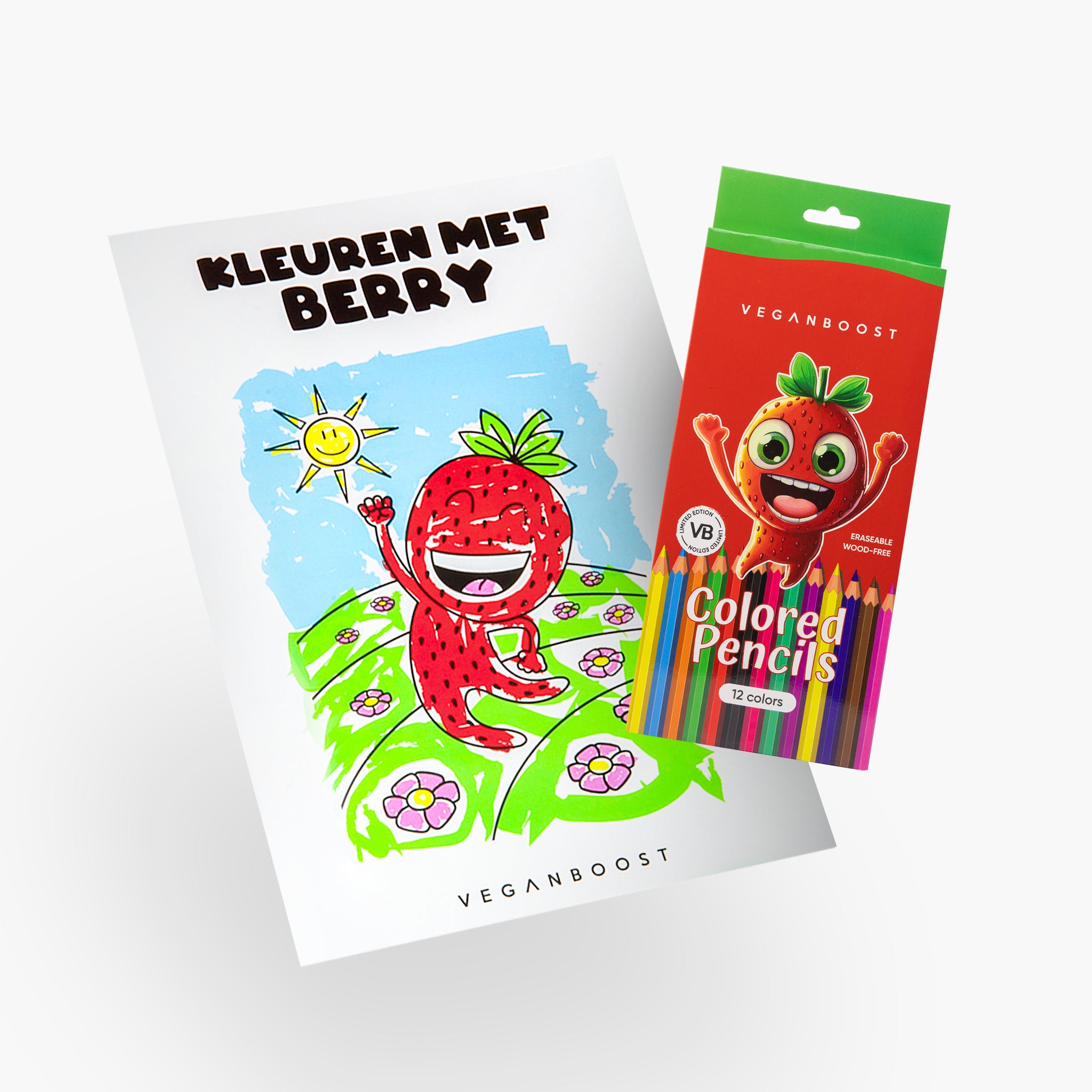 Berry Kleurboek + Kleurpotloden Set