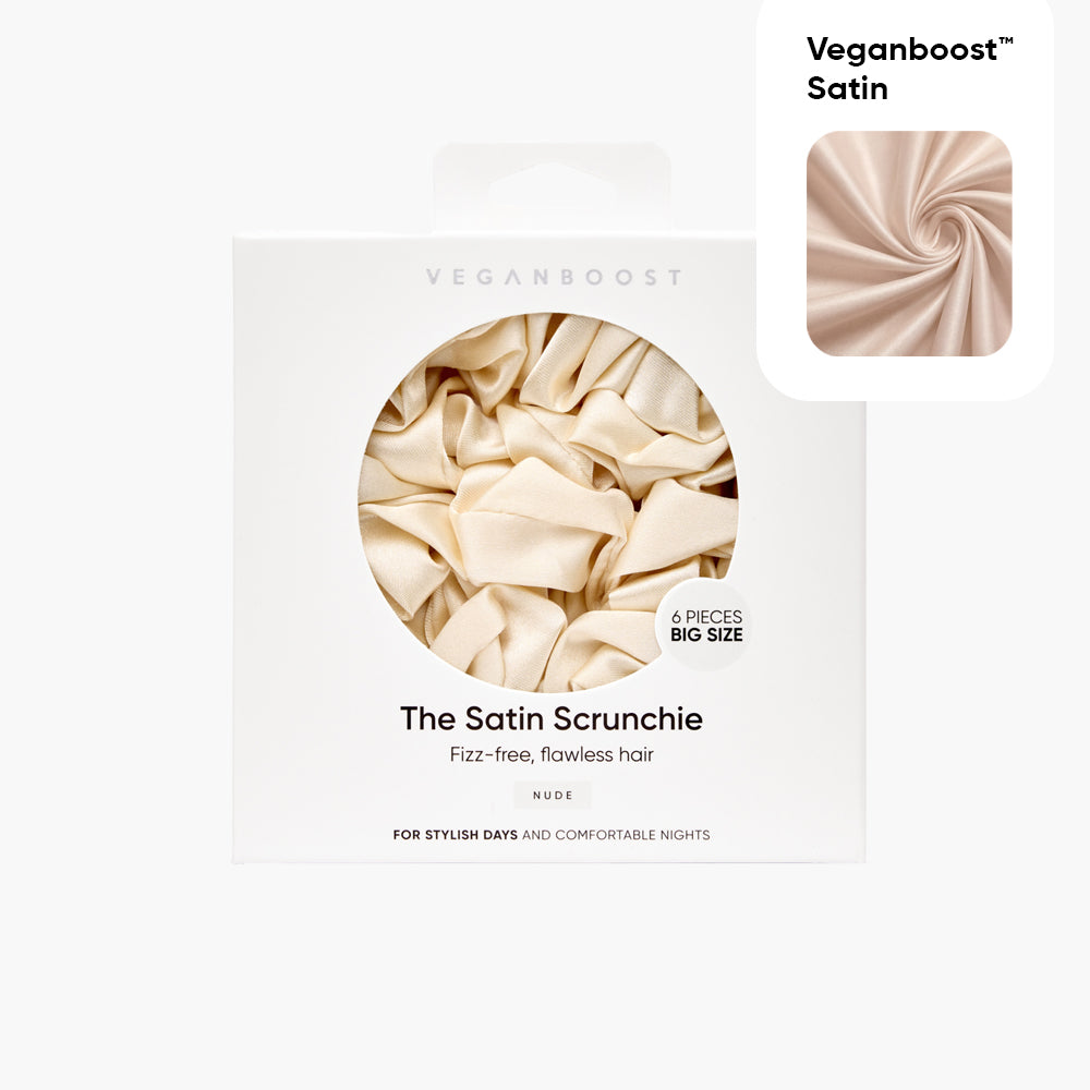 Satin Scrunchie Nude Big Size