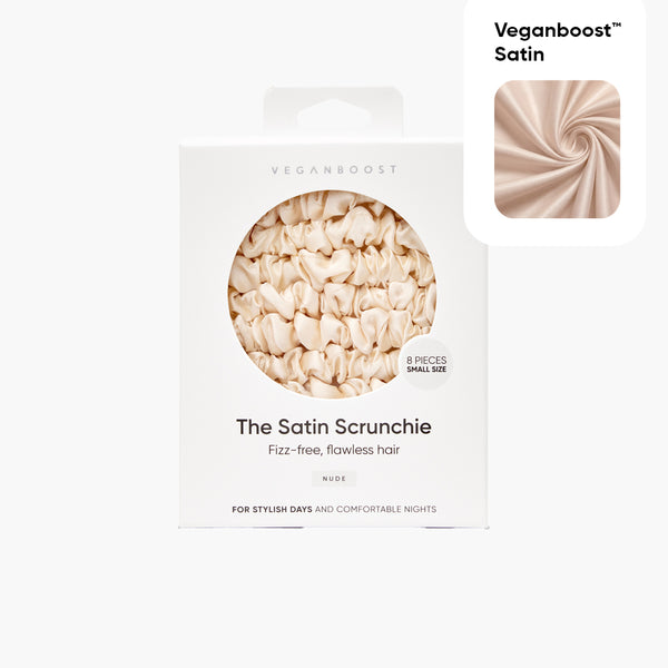 Satin Scrunchies Nude Small Size