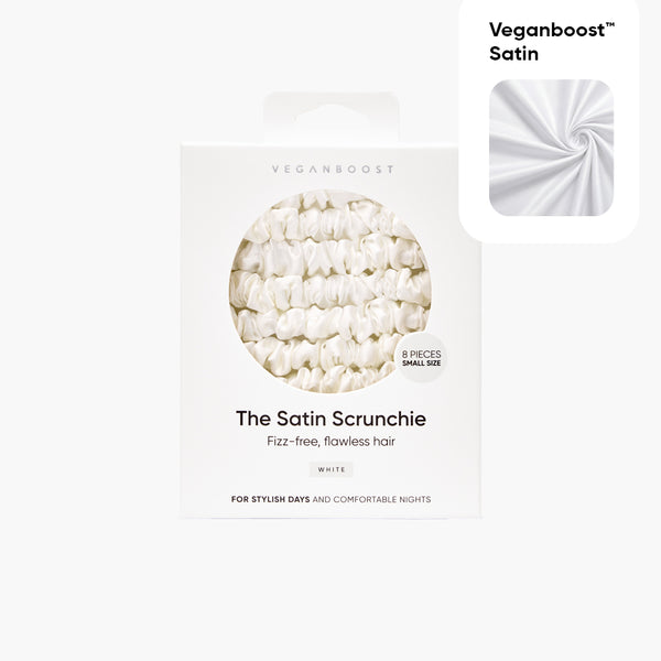 Satin Scrunchies White Small Size