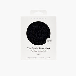 Satin Scrunchie Black Small Size