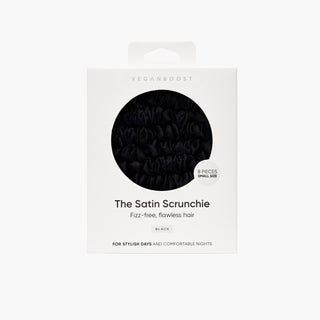 Satin Scrunchie Black Small Size