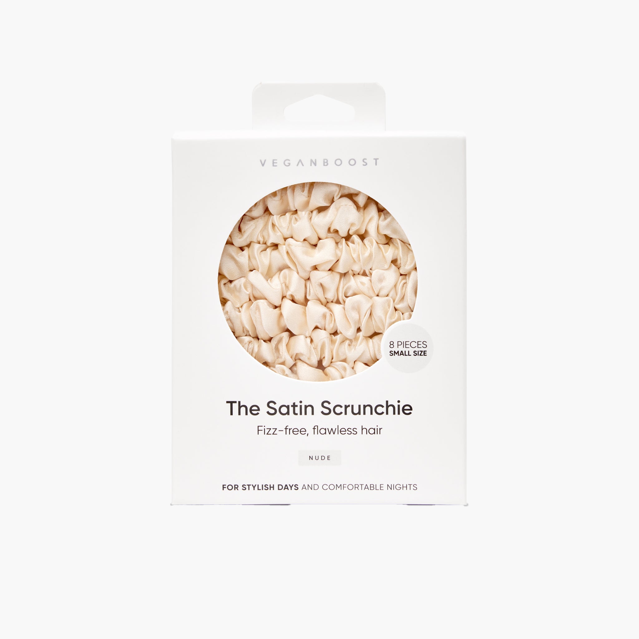 Satin Scrunchies Nude Small Size