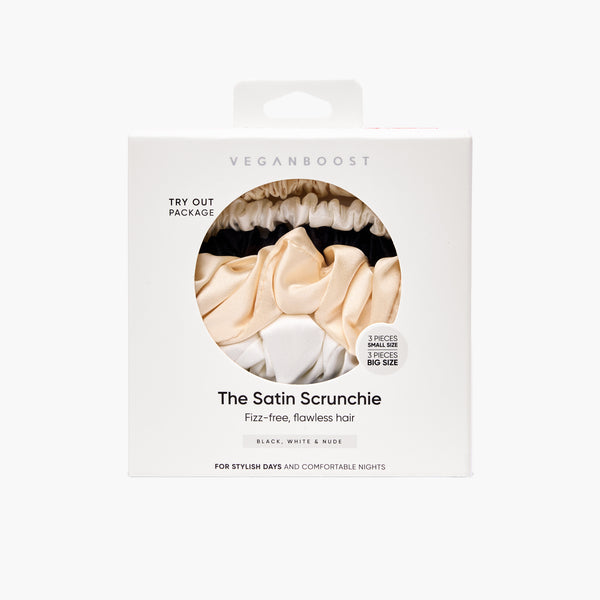 Satin Scrunchies 3 Small 3 Big Sizes