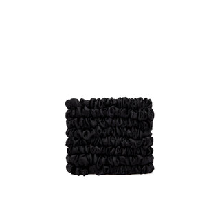 Satin Scrunchie Black Small Size - Veganboost
