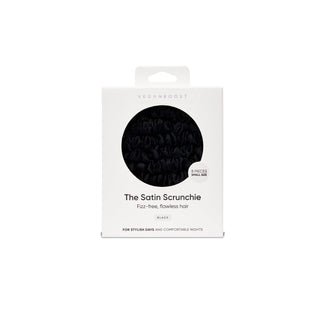 Satin Scrunchie Black Small Size - Veganboost
